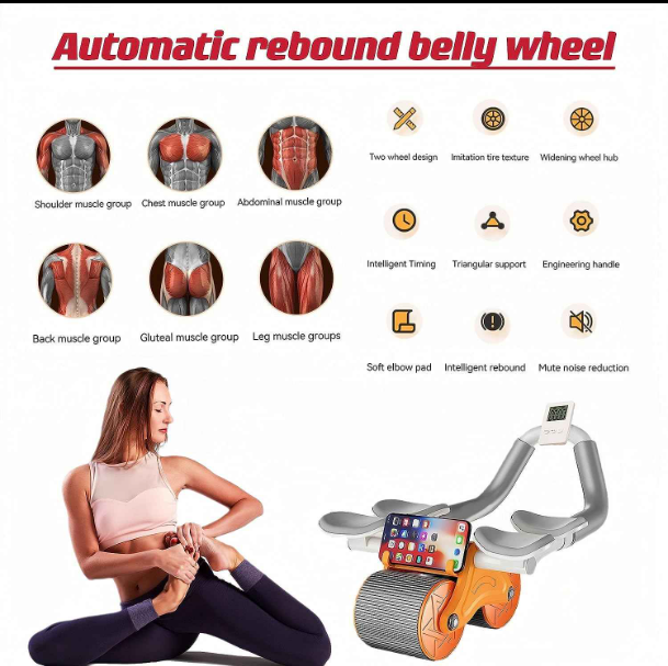 Upgraded Dual Ab Roller Wheel Fitness