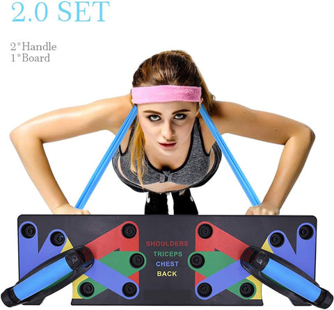Dufan 18 in1 Push Up System Fitness Workout Training Gym Exercise Stands (9 in 1)