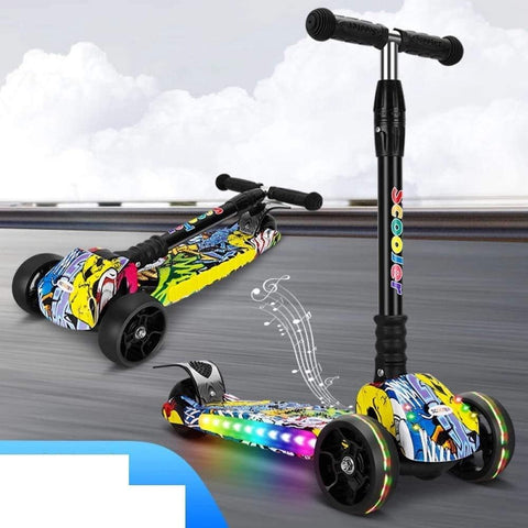 3 Wheel Kick Scooter For Kids with Adjustable Height From 3 to 16 Year-Old new