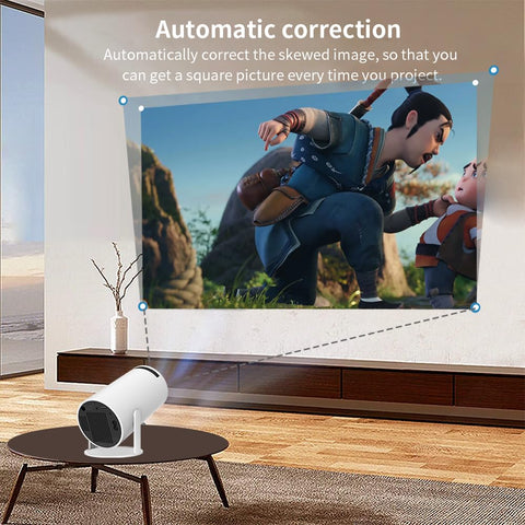 LIMIMART 40"-130" Smart Mini Projector 4K 5G WIFI, Big Screen Experience with Premium 360 Sound, 5.0 Bluetooth Movie Projector Compatible With Android/iOS/Windows/TV Stick/HDMI/USB/Audio 3.5
